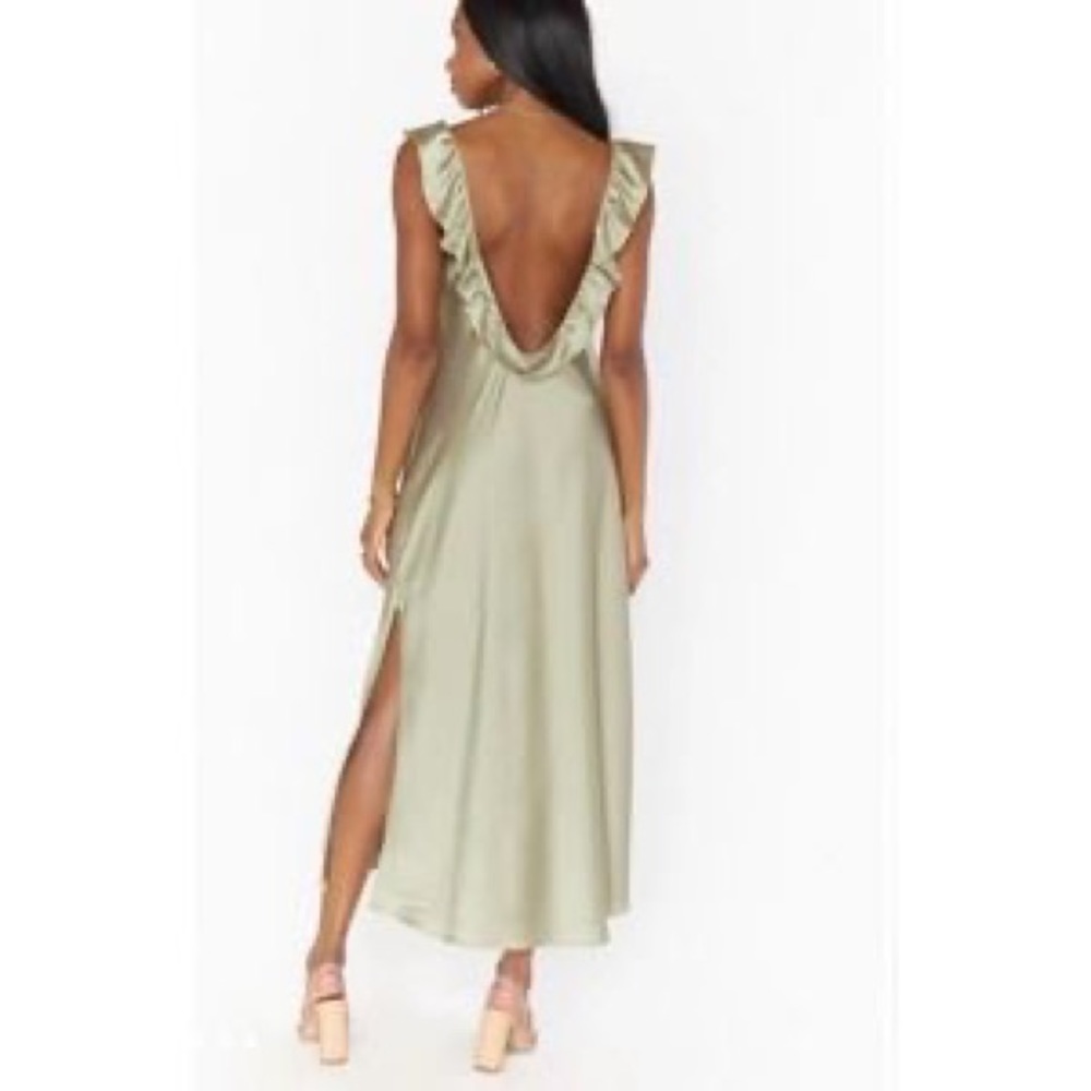 Show Me Your MuMu Olive Green Midi Dress - Picture 2 of 13